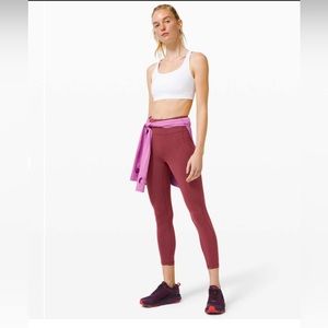 Lululemon High Rise Invigorate in Chianti 23”